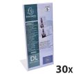 Exacompta - 30 Porte-visuels incliné - format DL horizontal/vertical