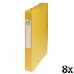 3130632504090-Exacompta Exabox - 8 Boîtes de classement en carte lustrée - dos 40 mm - jaune--0