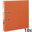 Exacompta Prem'Touch - 10 Classeurs à levier - Dos 50 mm - A4 Maxi - pour 400 feuilles - orange