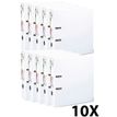 Exacompta Prem'Touch - 10 Classeurs à levier - Dos 80 mm - A4 Maxi - pour 600 feuilles - blanc