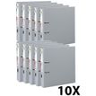Exacompta Prem'Touch - 10 Classeurs à levier - Dos 80 mm - A4 Maxi - pour 600 feuilles - gris foncé