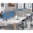 3253310169593-Écran de séparation acoustique pour bureau (sans support de fixation) - L80 x H43 cm - gris chiné--1