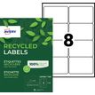 Avery - 800 Étiquettes adresse recyclées blanches - 67,7 x 99,1 mm - Impression laser - réf LR7165-100