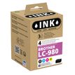 8715057210617-Cartouche compatible Brother LC980 - pack de 4 - noir, cyan, magenta, jaune - ink--0