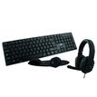 3303170101261-T'nB ERGONOMIC - ensemble clavier, casque et souris sans fil + tapis ergonomique - noir--0