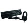 T'nB ERGONOMIC - ensemble clavier sans fil et souris sans fil + tapis ergonomique + casque
