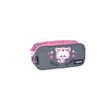 Trousse rectangulaire CHACHA Leo - 2 compartiments - rose - Kid'Abord