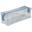 3173741244563-Trousse rectangulaire School transparente "Spécial Exam" - 1 compartiment - bleu - Carpentras--1