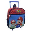 Sac à dos à roulettes Super Mario - 1 compartiment - bleu et rouge - Bagtrotter