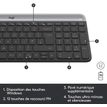 5099206086463-Logitech MK470 - Ensemble clavier et souris sans fil - ultra fin - Azerty - graphite--6