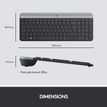 5099206086463-Logitech MK470 - Ensemble clavier et souris sans fil - ultra fin - Azerty - graphite--10