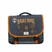 Cartable Basketball 38 cm - 2 compartiments - gris - Pol Fox