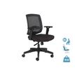 Fauteuil de bureau MALICE - accoudoirs réglables - noir