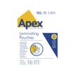 Fellowes Apex - 100 pochettes de plastifications A4 (216 x 303 mm) - 80 microns 