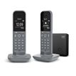 Gigaset CL390A Duo - téléphone sans fil avec répondeur + combiné supplémentaire - gris