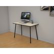 Bureau home office HOPM - 114 x 60 cm - pied noir et plateau chêne