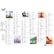 Quo Vadis - Calendrier Fantaisie 6 mois par face - 55 x 40,5 cm - yoga