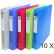 3130632513597-Exacompta Chromaline - 10 Classeurs polypro à anneaux - Dos 40 mm - A4 - disponible dans différentes --0