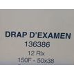 3700008503462-TECHLINE - 12 rouleaux de 150 draps examen ouatés - blanc - 2 plis--1