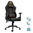 4710483772139-Fauteuil gamer OUTRIDER BLACK - accoudoirs réglables - appuie-tête intégré - noir--0