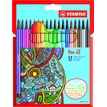 STABILO Pen 68 - 18 Feutres pointe moyenne - couleurs assorties