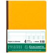 Exacompta - Piqûre comptable - 4 colonnes par page - 32 x 25 cm - 80 pages - jaune
