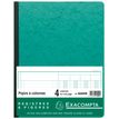 Exacompta - Piqûre comptable - 4 colonnes par page - 32 x 25 cm - 80 pages - vert