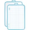 3086123594111-BIC - Ardoise Velleda blanche - 19 x 26 cm - double face grands carreaux (seyes) - cadre bleu--0