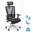 3701338802409-Fauteuil de bureau VASEAT - accoudoirs réglables - appui-tête intégré - noir--0