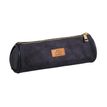 Trousse Velvet ronde velours - 1 compartiment - bleu marine - Carpentras