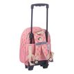 3661507522678-Sac maternelle à roulettes Wonderwoman - 1 compartiment - rose - Kid'Abord--1