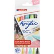 4057305030900-Edding 5100 - Pack de 5 marqueurs acryliques - jaune pastel, vert pastel, bleu pastel, anthracite, mauv--0