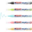 4057305030900-Edding 5100 - Pack de 5 marqueurs acryliques - jaune pastel, vert pastel, bleu pastel, anthracite, mauv--5