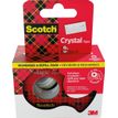 Scotch Crystal - Dévidoir + 3 Rubans adhésifs - 19 mm x 7,5 m - transparent