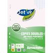 3663619096917-Jet'Up Green - copies doubles - 300 pages - A4 - grands carreaux - perforées--0