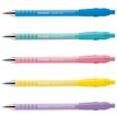 3026981622779-Paper Mate FlexGrip ultra - Pack de 5 stylos à bille (encre bleue) - couleurs pastels assorties - 1 mm--1
