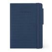 Legami My Notebook - Carnet de notes à élastique - 9,5 x 13,5 cm - ligné - bleu