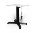 3760350282217-Bureau ELLIOT L70 - pieds noir - plateau Blanc laqué--0