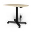 Bureau ELLIOT d'angle L100 - pieds noir - plateau imitation chêne
