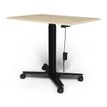 Bureau ELLIOT L100 - pieds noir - plateau imitation chêne