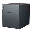 3700339991884-Caisson mobile métallique monobloc – 2 tiroirs - anthracite--0