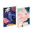 3135257463371-Agenda Fleurs Abstraites - 1 jour par page - 12 x 17 cm - rose ou bleu - Viquel--0