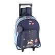 3045050442599-Sac à dos à roulettes Chipie Dots - 2 compartiments - bleu - Hamelin--0