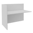 Banque d'accueil Module de départ haut OLA - L162,5 x H112 x P82,5 cm - structure blanc perle, plateau blanc perle