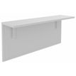 Tablette pour banque d'accueil OLA - réglable en hauteur - L60 x P30 cm - equerre blanche (A positionner sur module haut ou retour direct haut) - blanc perle blanc perle