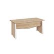 Bureau MAMBO - 140 cm - Pieds panneaux - Chêne Sonoma/blanc