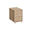 Caisson mobile MAMBO - Profondeur 60 cm - 2 tiroirs - Chêne Sonoma/blanc