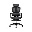 4710483774089-Fauteuil gamer ARGO One Black - accoudoirs réglables - appuie-tête intégré - noir--1