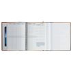 3660942080897-Agenda spiralé Denim All in One - 1 semaine sur 2 pages - 15 x 21 cm - bleu - avec carnet de notes - E--3