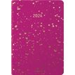 Agenda Céleste - 1 semaine sur 2 pages - 10 x 15 cm - fuchsia/or - Oberthur